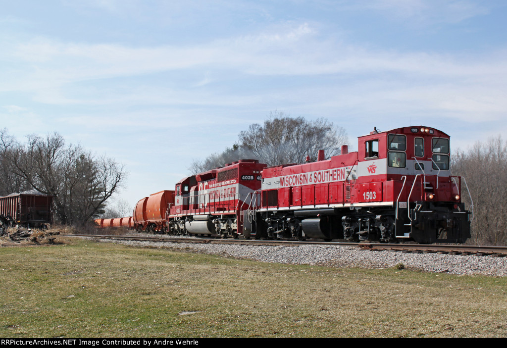 Shoving back in after setting out the CP cars